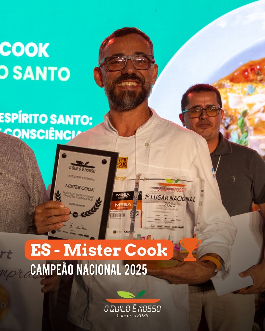 Chef Hélio Silva, campeão nacional do Mister Cook